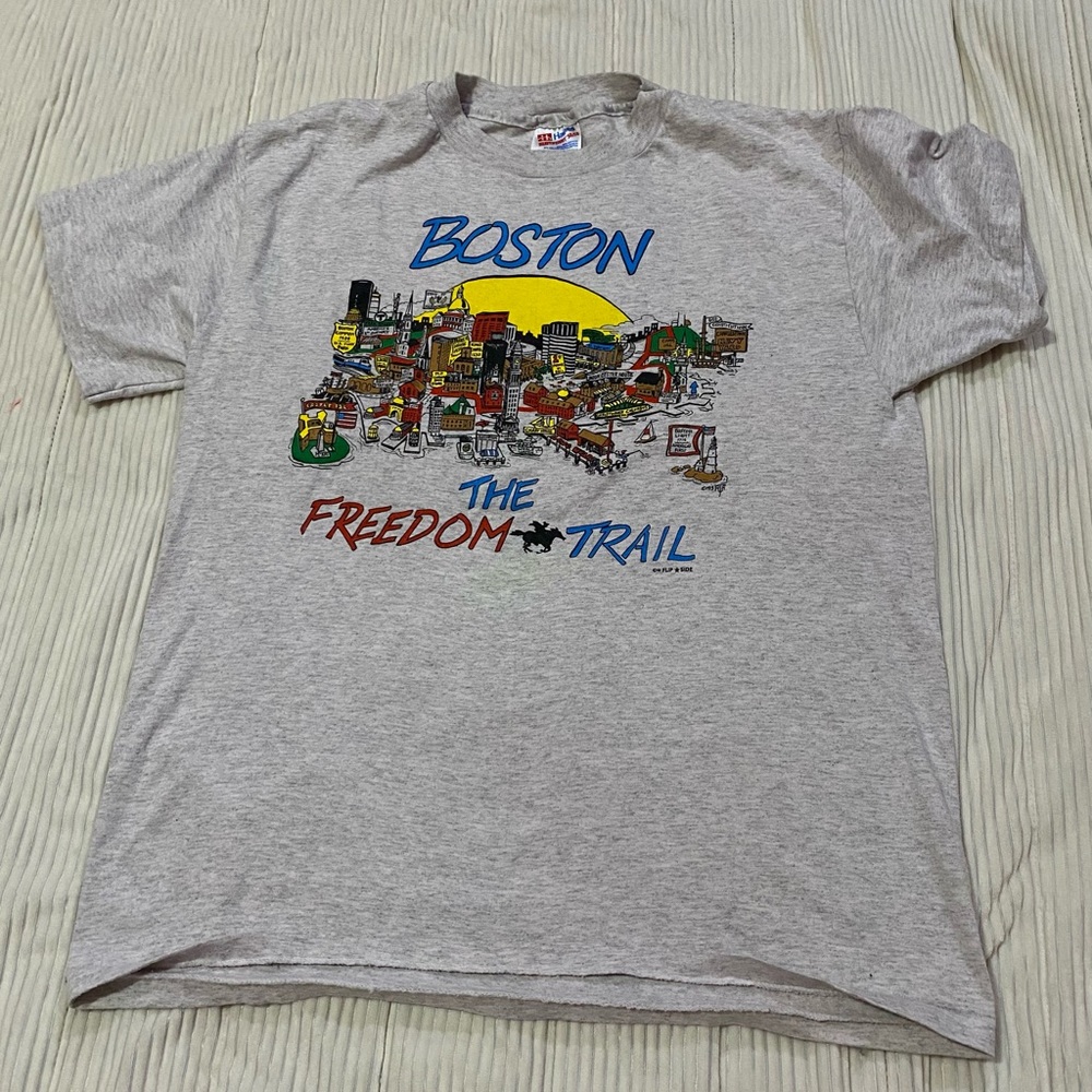“Boston the freedom trail” Hanes graphic tee